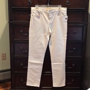 Gap 1969 white straight leg jeans